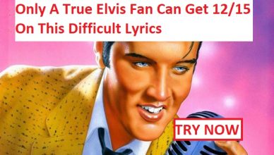 Quiz Only A True Elvis Fan Can Get 1215 On This Difficult Lyrics